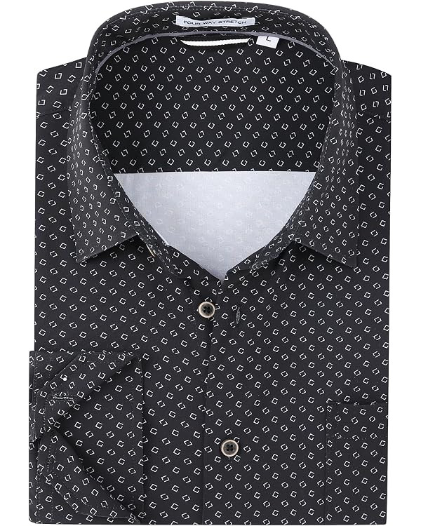 Alex Vando Mens Printed Dress Shirts Long Sleeve Regular Fit Button Down Shirt | Amazon (US)