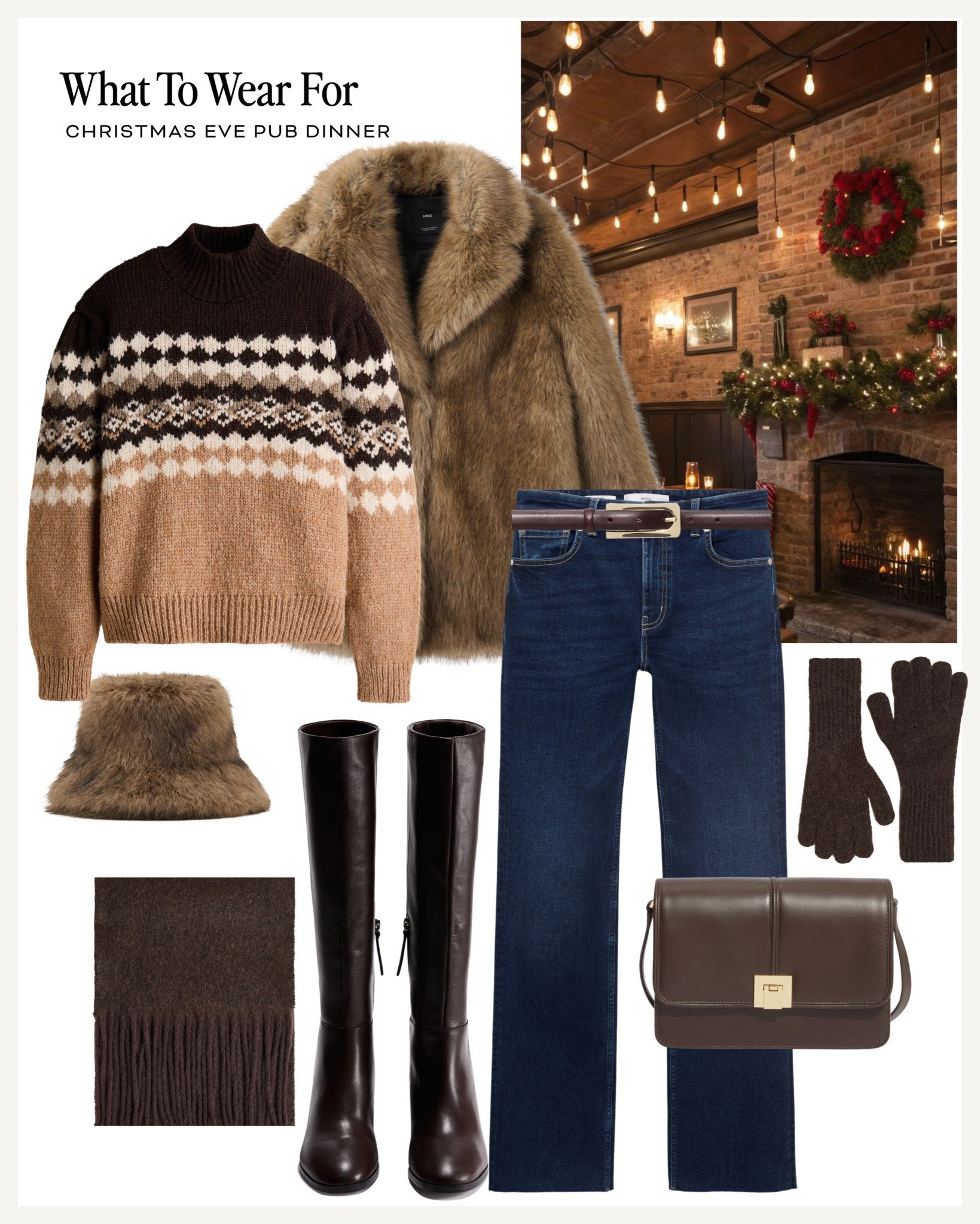 Christmas Eve pub dinner 🍷 

#LTKuk #LTKwinter #LTKfestive