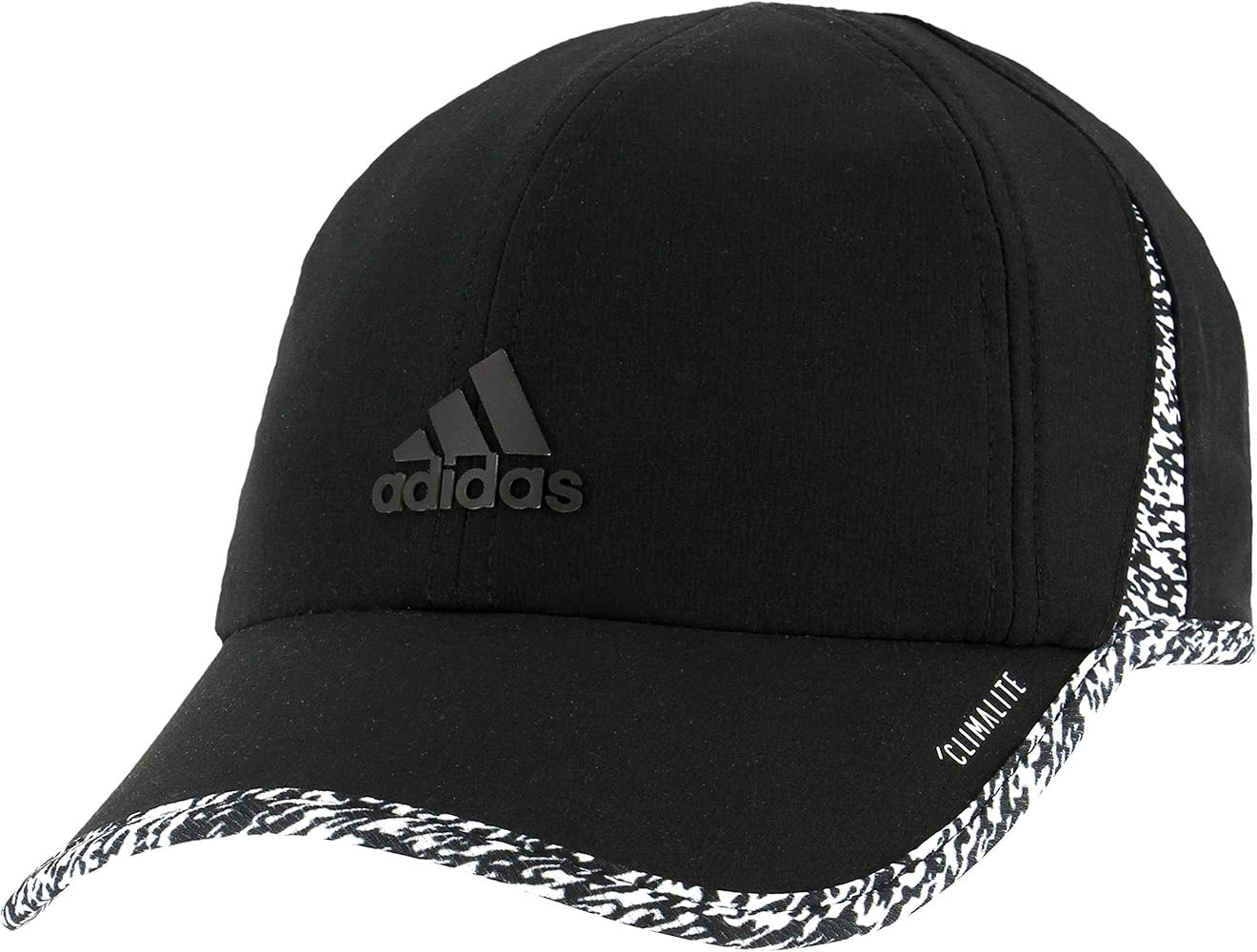 Amazon.com: adidas Women's Superlite Relaxed Adjustable Performance Cap, Black/White/3d Pixel, ON... | Amazon (US)