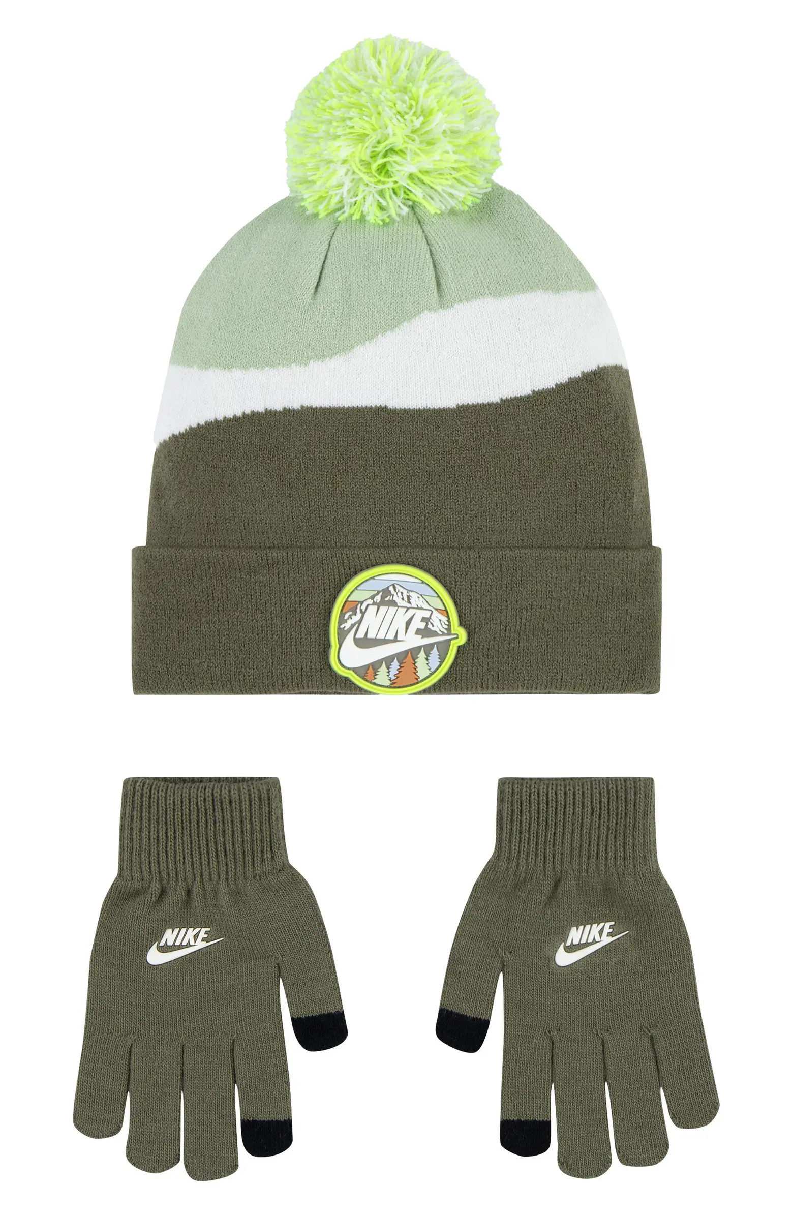 Nike Kids' Snow Day Peak Beanie & Gloves Set | Nordstrom | Nordstrom