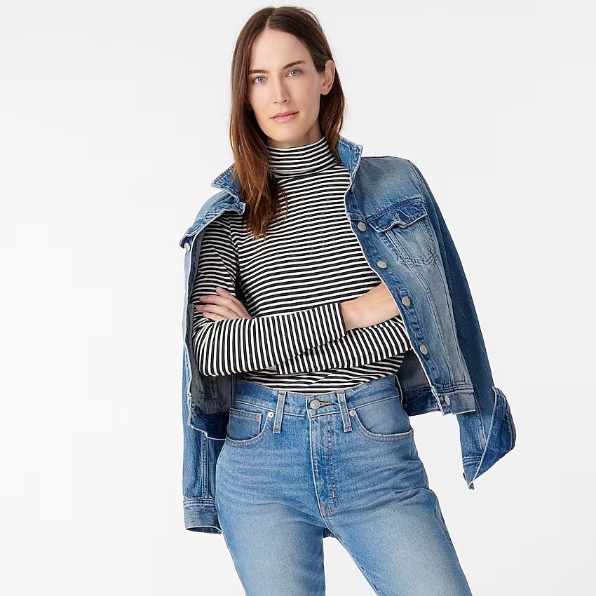 Tissue turtleneck T-shirt in stripes | J.Crew US