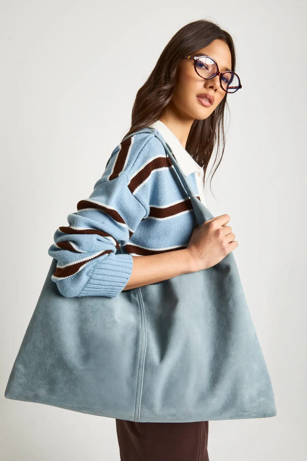 Faux Suede Tote Bag | Boohoo.com (UK & IE)