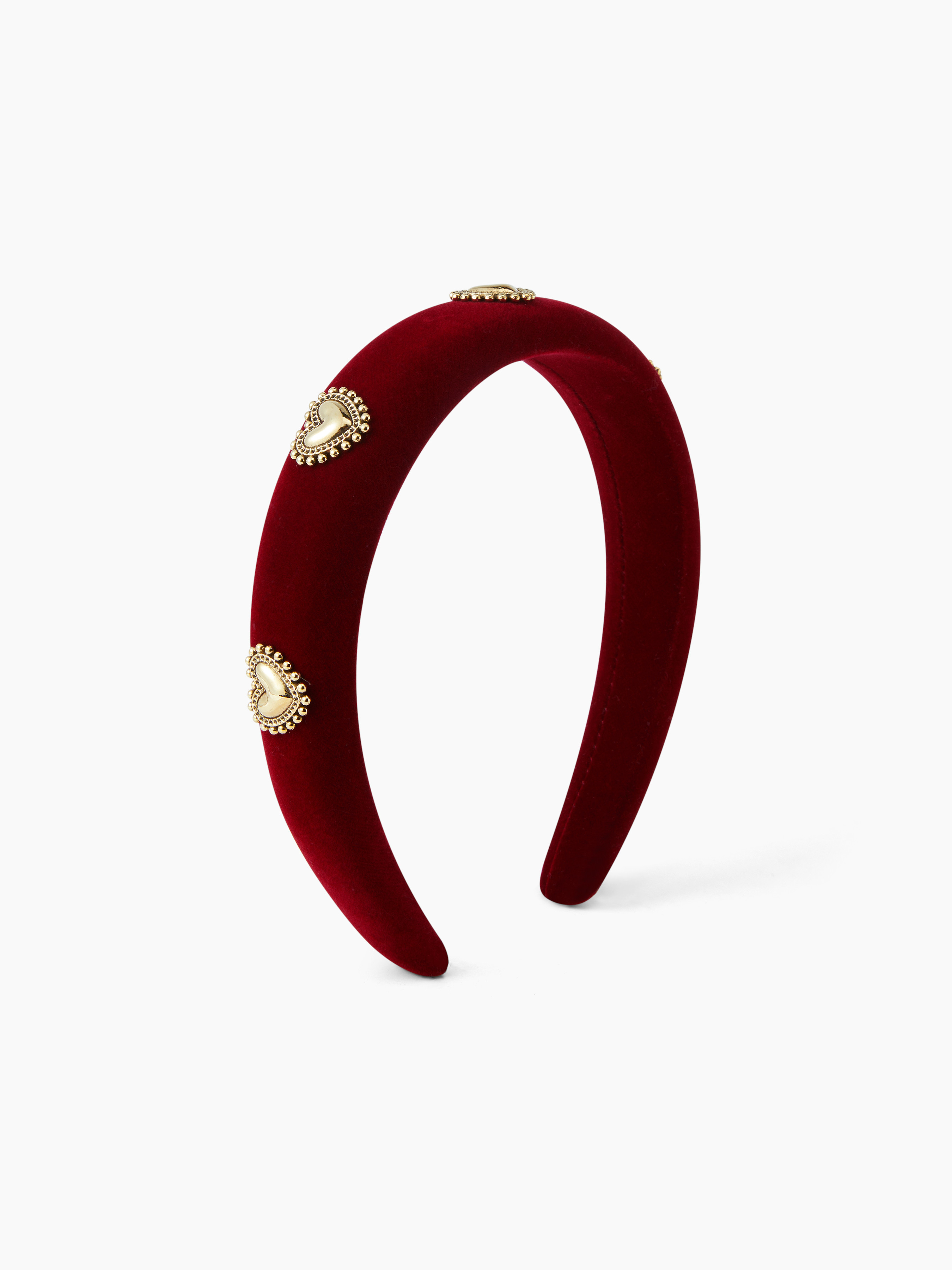 HEART DECOR VELVET HEADBAND For Daily Casual Date | Cider