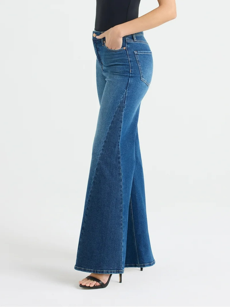 Sofia by Sofia Vergara Women's and Women's Plus Margot Wide Leg High Rise Jeans, 30.5" and 32.5" ... | Walmart (US)