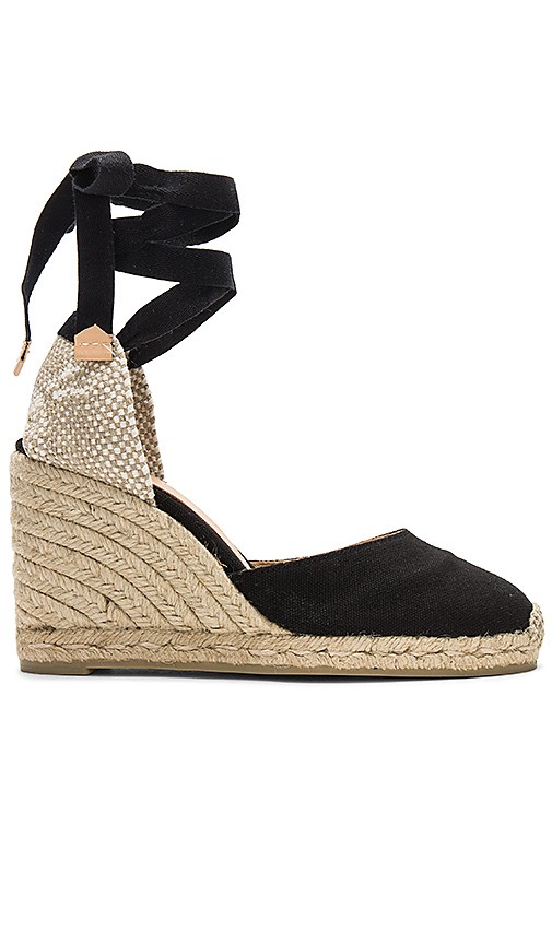 Castaner Carina Wedge in Black. - size 40 | Revolve Clothing (Global)