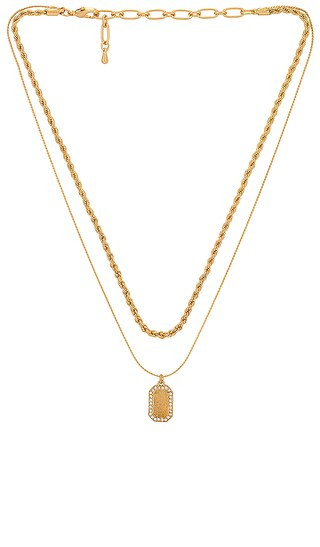 Elijah Necklace in Gold | Revolve Clothing (Global)