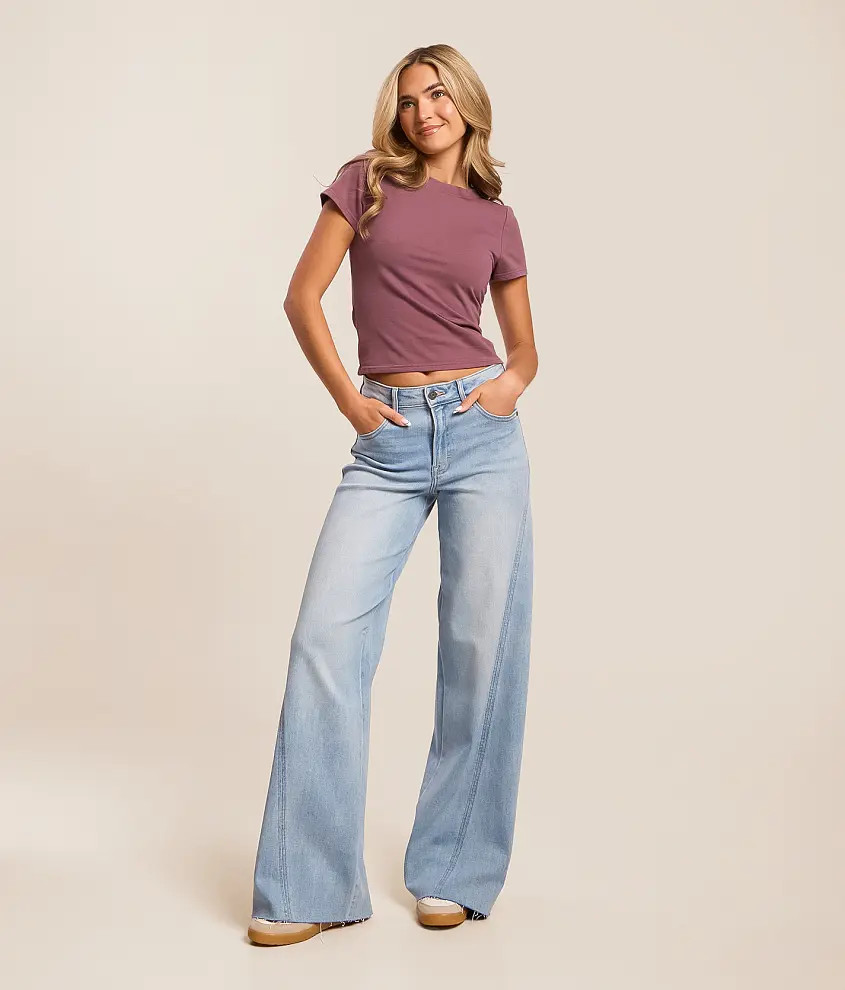 Sloane Ultra Wide Leg Stretch Jean | Buckle
