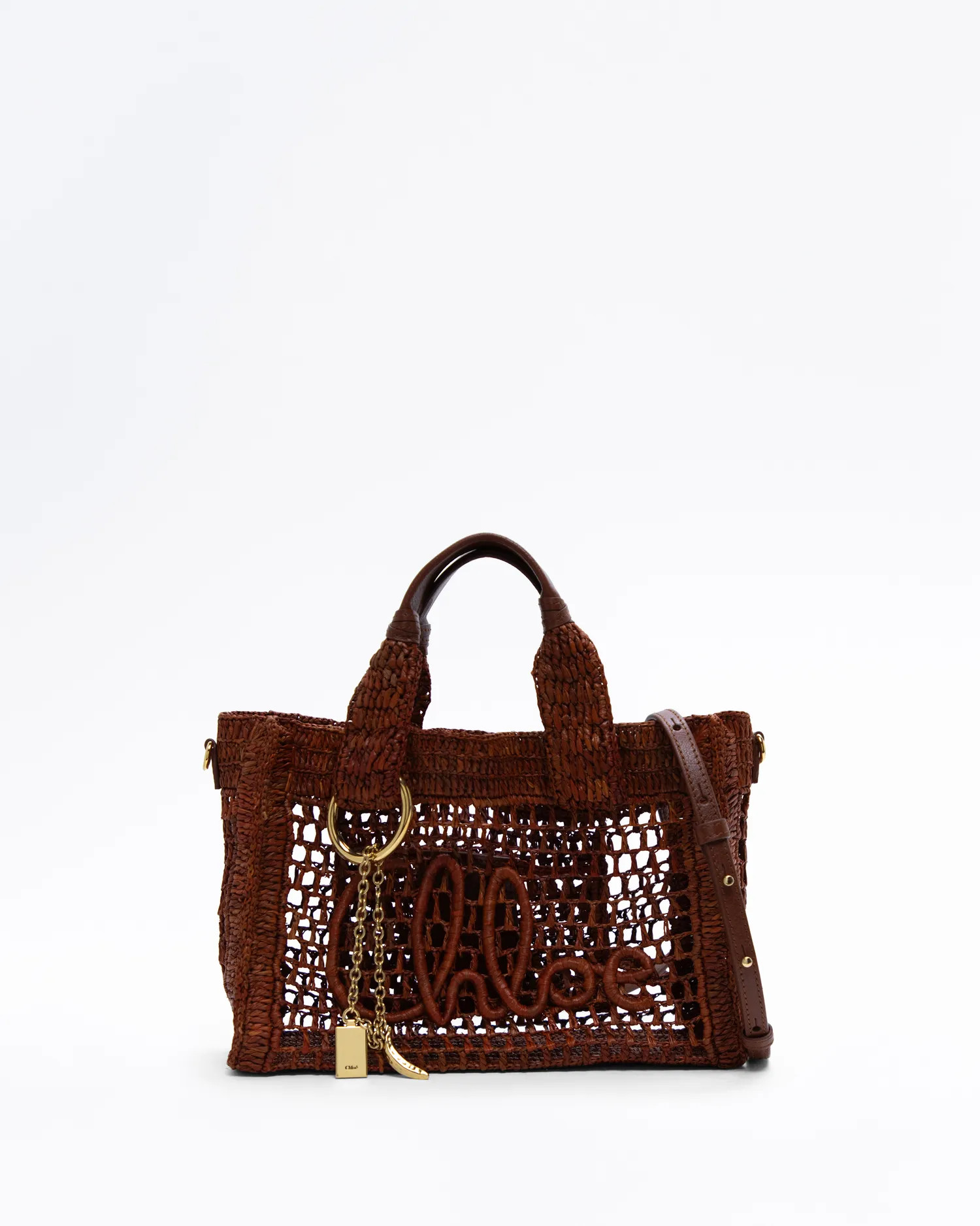 Raffia Summer Banana East West Small Tote | Vivrelle