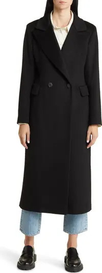 Leo Double Breasted Longline Cashmere Coat | Nordstrom