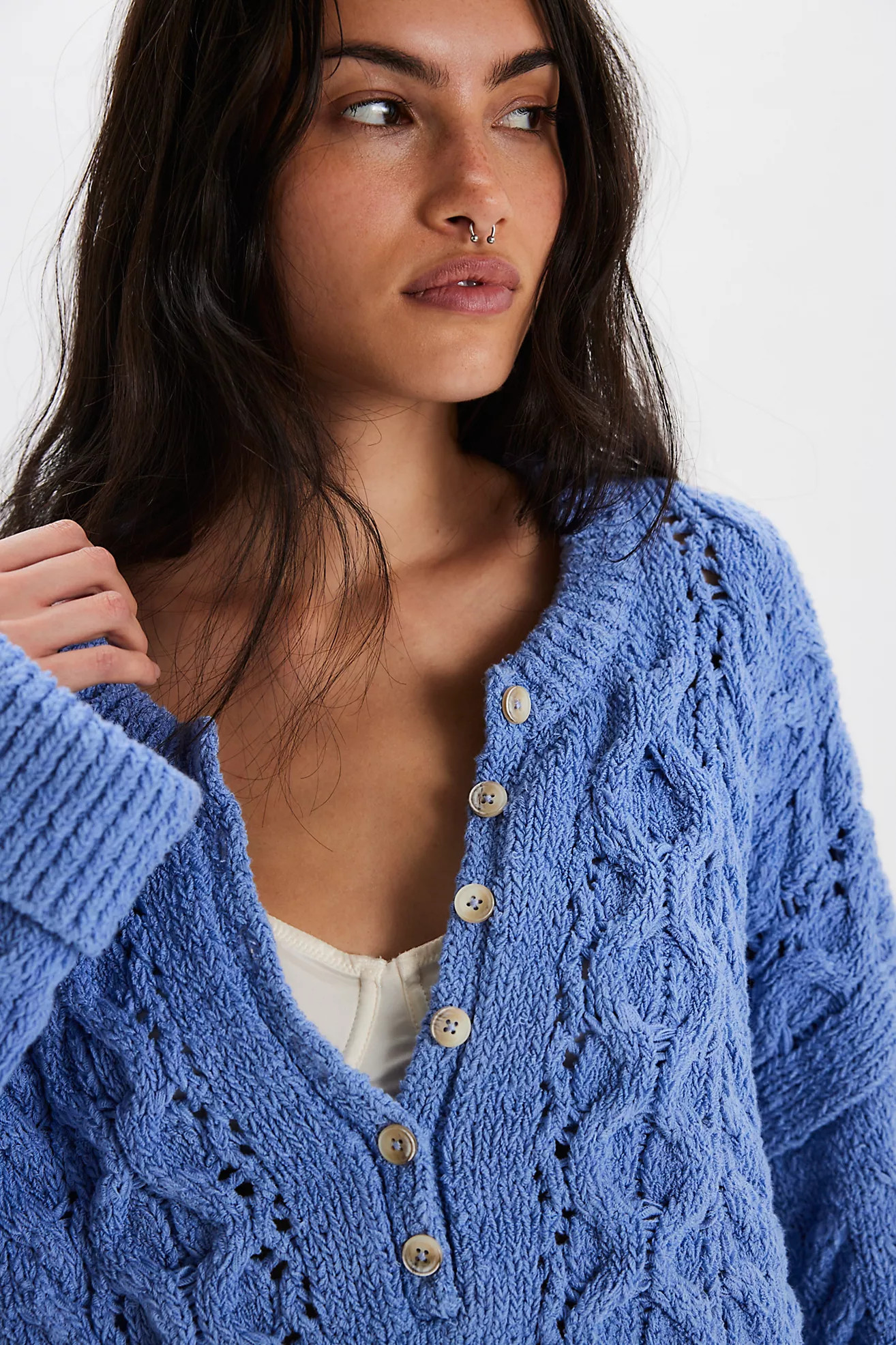 Polly Cable-Knit Sweater | Free People (Global - UK&FR Excluded)