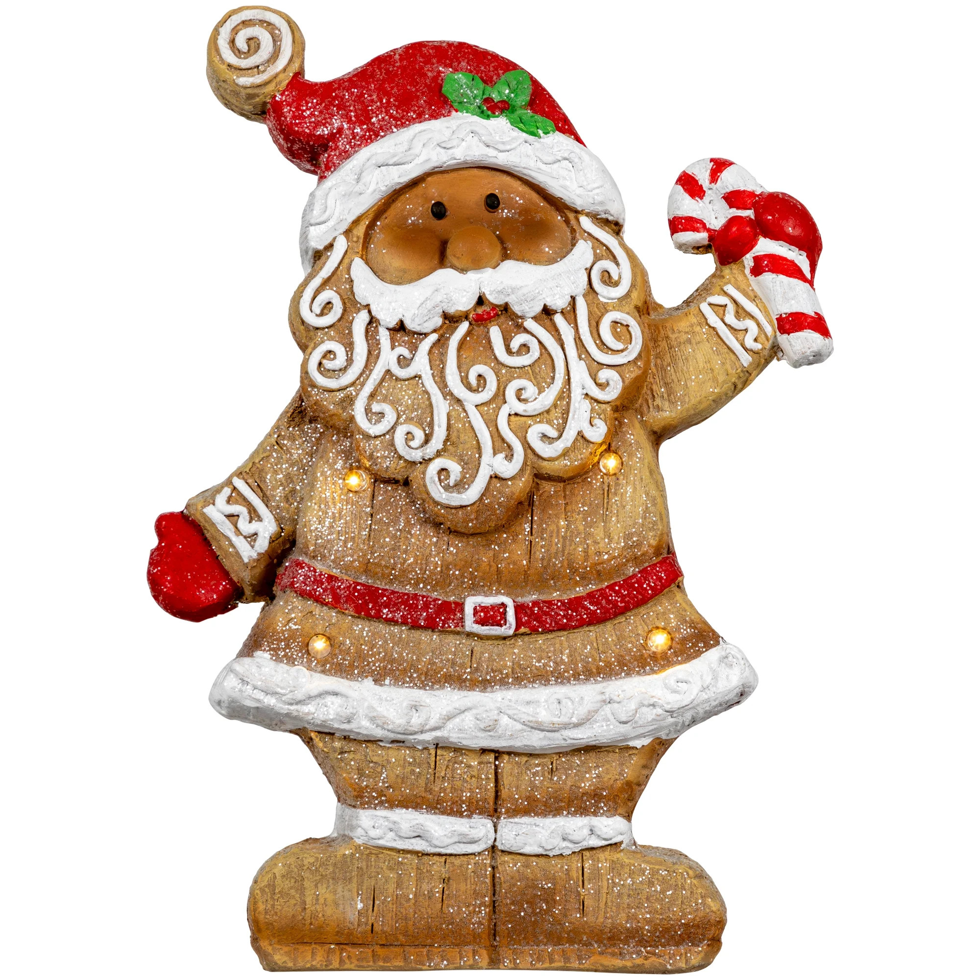 Northlight LED Lighted Gingerbread Girl Christmas Figurine - 15.25" | Walmart (US)