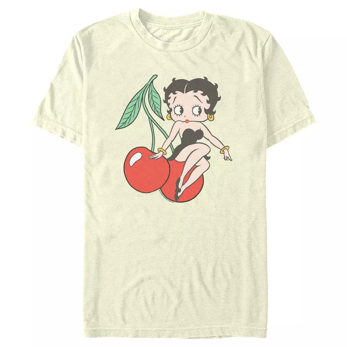 Men's Betty Boop Cherries Betty Distressed T-Shirt | Target