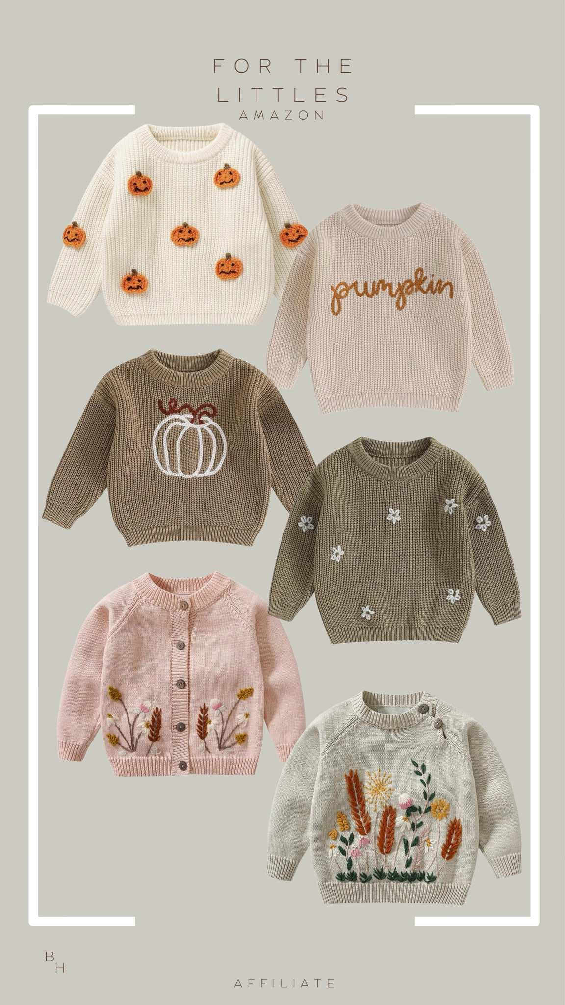 Adorable fall knitted sweaters from Amazon for the little kiddos! 

Toddlers / fall / Amazon / children’s / kid fall outfits 
