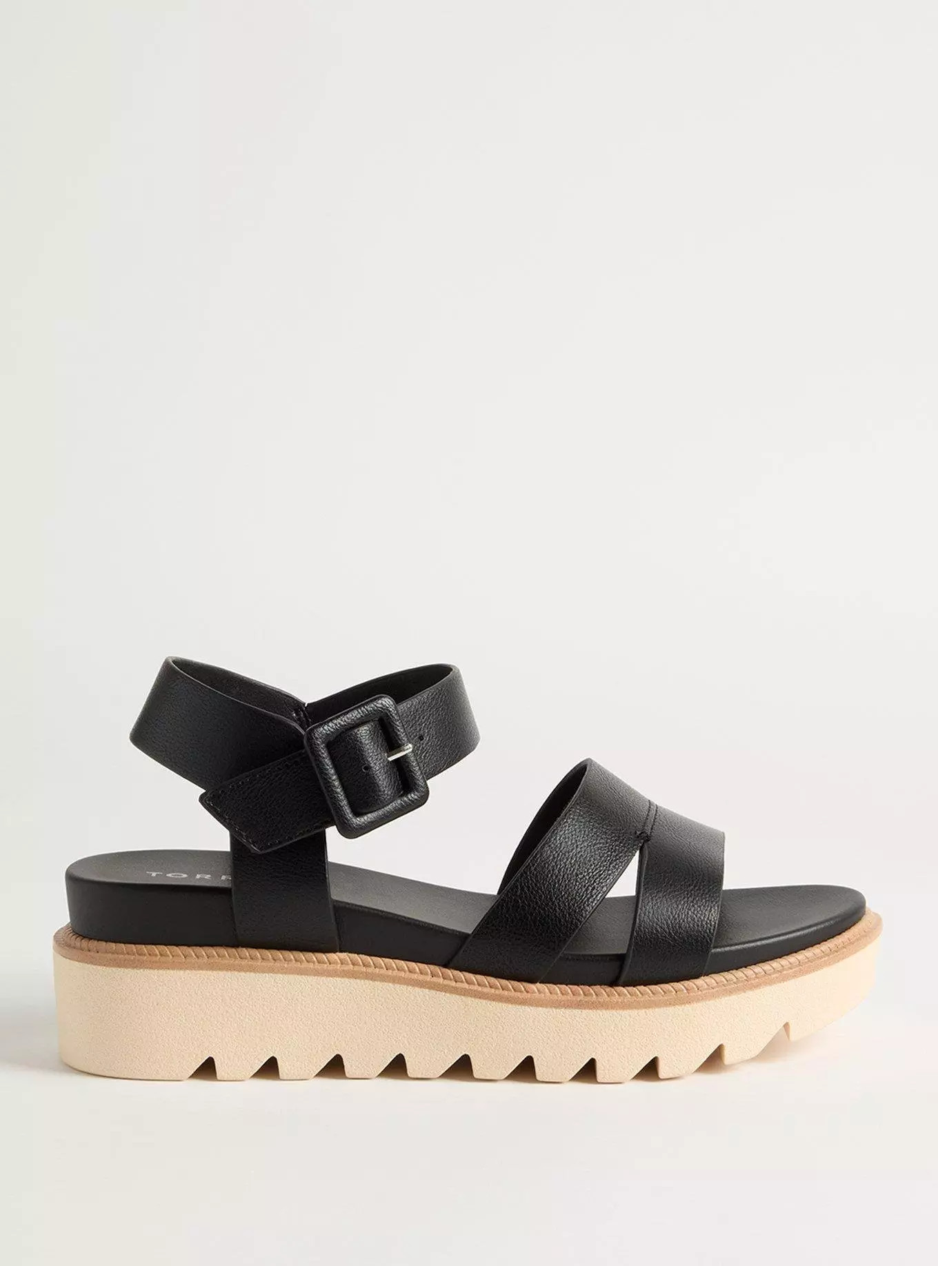 Two-Strap Flatform Sandal (WW) | Torrid (US & Canada)
