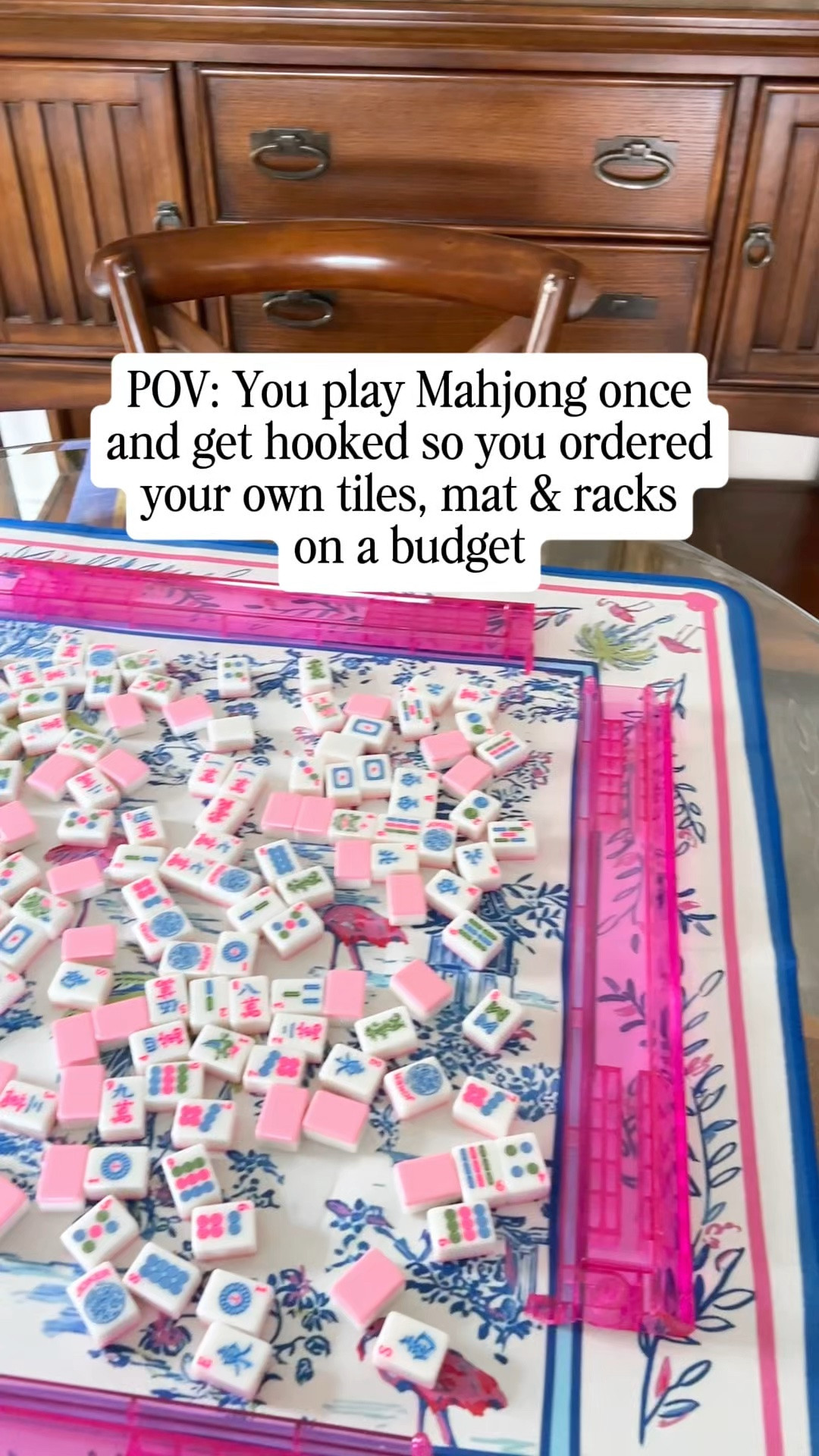 I fear I have a new personality trait 🀄️💗

I went to a beginner Mahjong night a couple weeks ago and immediately understood the obsession… so naturally I ordered my own tiles, mat, and racks the next day 😂

Everything I found is cute, beginner-friendly, and budget-friendly, which makes it even more dangerous because now I’m ready for all the Mahjong nights. Sharing my full setup if you’re also in your Mahjong era!

#LTKHome