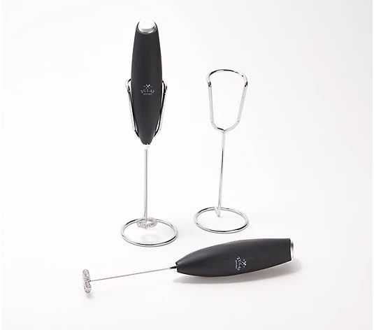 Zulay Kitchen Set of 2 Handheld Electric Milk Frothers - QVC.com | QVC