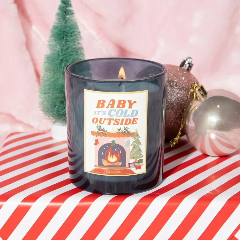 Mainstays 1-Wick Glass Jar Candle, Baby It's Cold Outside, Alpine Forest Scent, 7 oz - Walmart.co... | Walmart (US)
