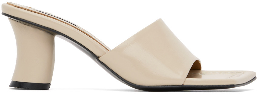 Reike Nen Beige Curvy Heeled Sandals | SSENSE