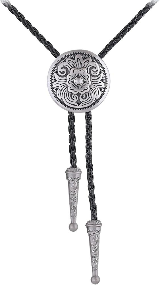 GelConnie Native American Bolo Tie Rodeo Cowboy Leather Necktie Western Necklace Costume Accessor... | Amazon (US)
