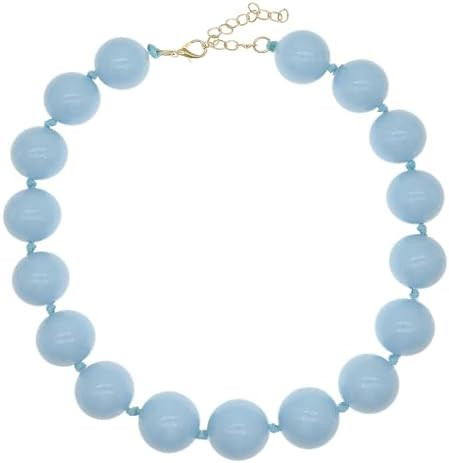 JNF Chunky Big Beaded Necklace for Women Colorful Large Beads Choker Necklaces Boho Statement Bea... | Amazon (US)