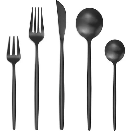 Bestdin Silverware Set, 20-Piece Stainless Steel Flatware set, Tableware Cutlery Set Service for ... | Walmart (US)