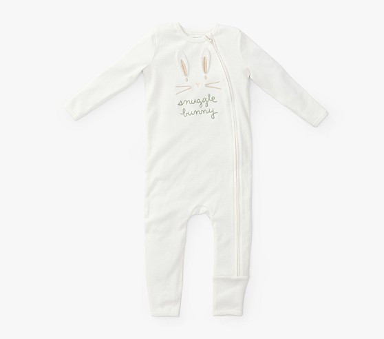 Snuggle Bunny Organic Cotton Baby Pajama Set | Pottery Barn Kids