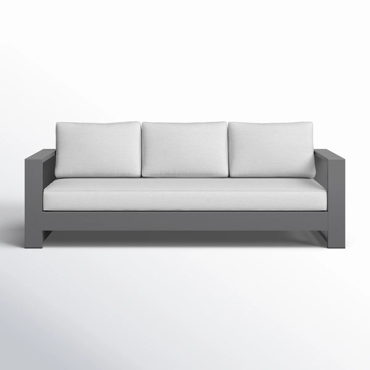 Hoyt 92.52” Outdoor Aluminum 3-Seater Sofa | Wayfair North America