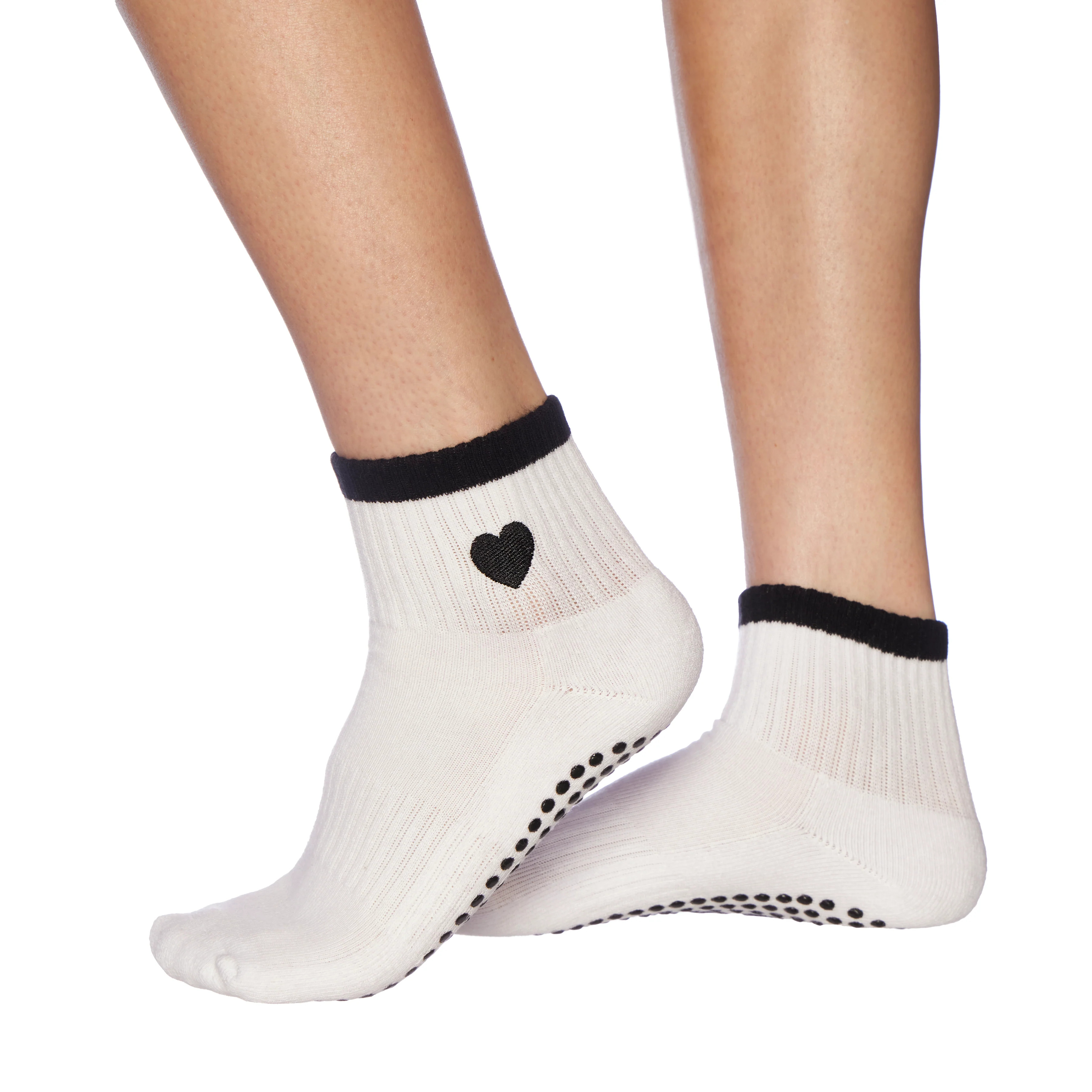 Black Heart Grip Socks | Bold & Non-Slip Grip Socks | Souls.
