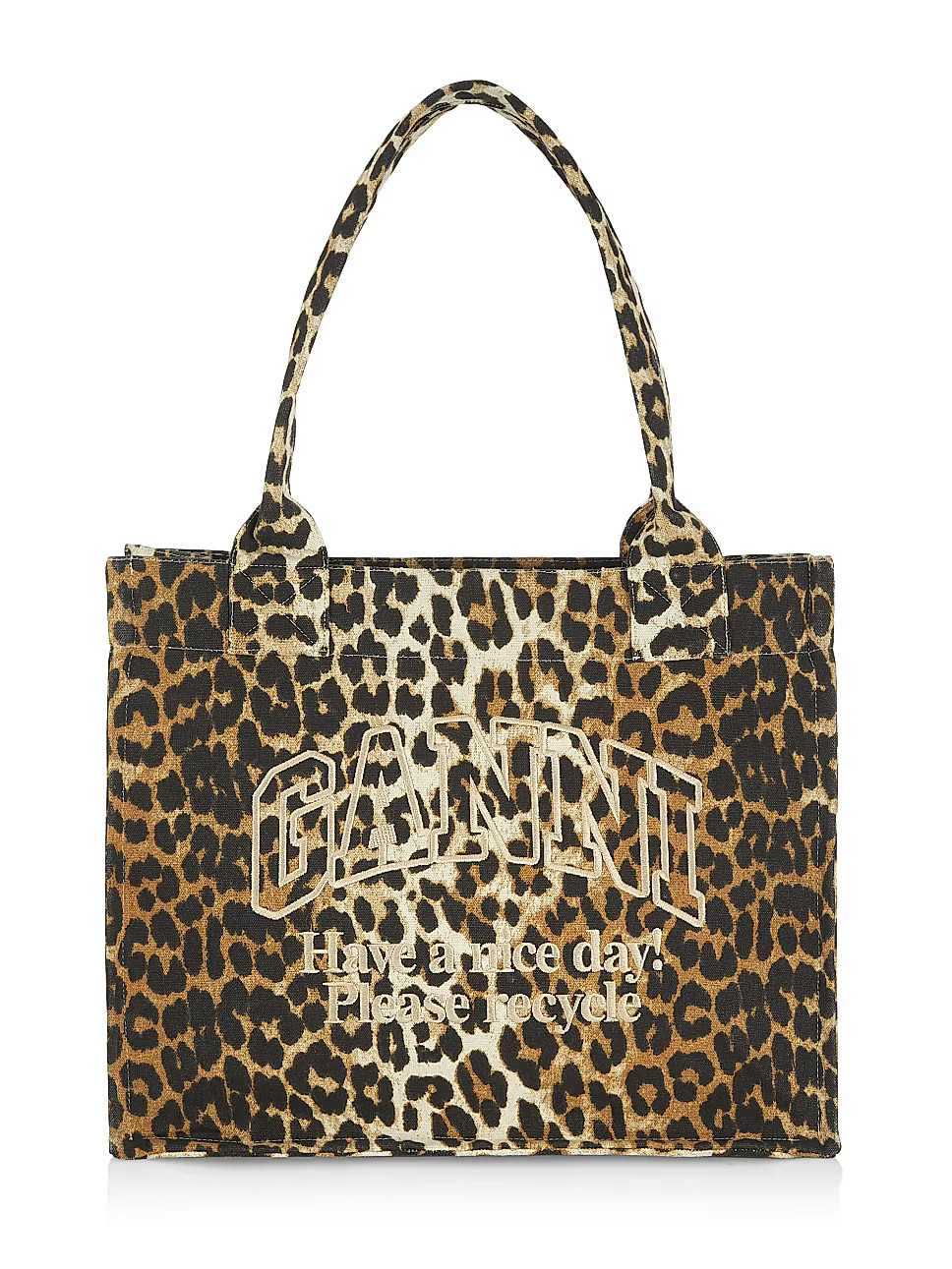Ganni Large Easy Shopper Cotton Tote | Saks Fifth Avenue (CA)