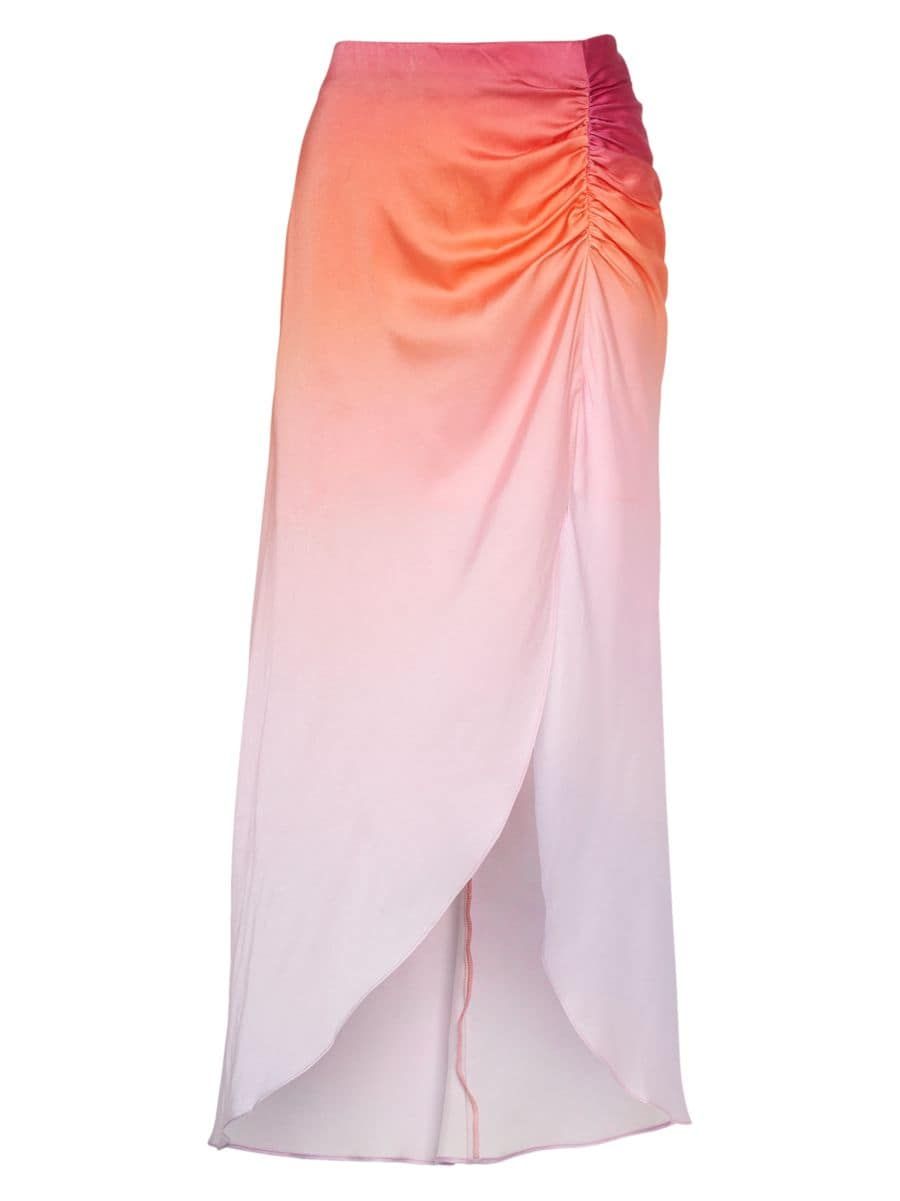 Tatum Silk-Blend Ombré Maxi Skirt | Saks Fifth Avenue