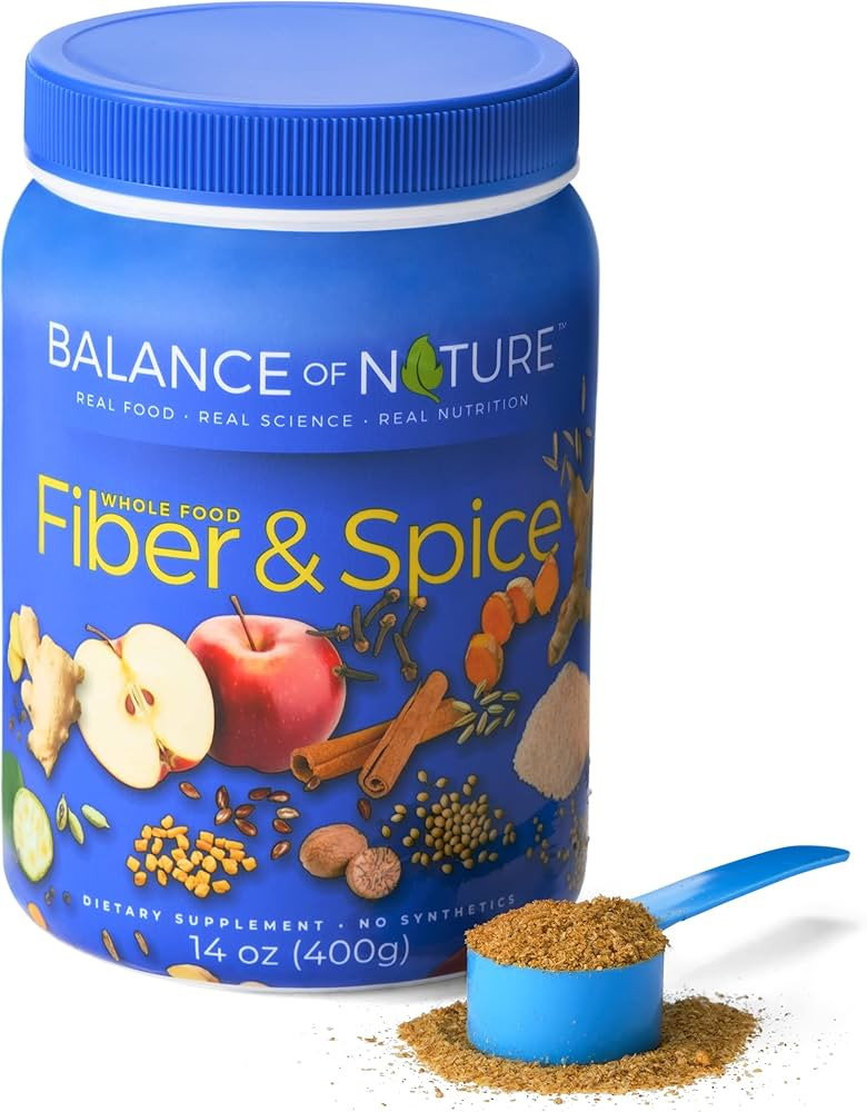 Balance of Nature Fiber & Spice - Supports Colon Cleanse, Gut Health, Constipation Relief & Diges... | Amazon (US)