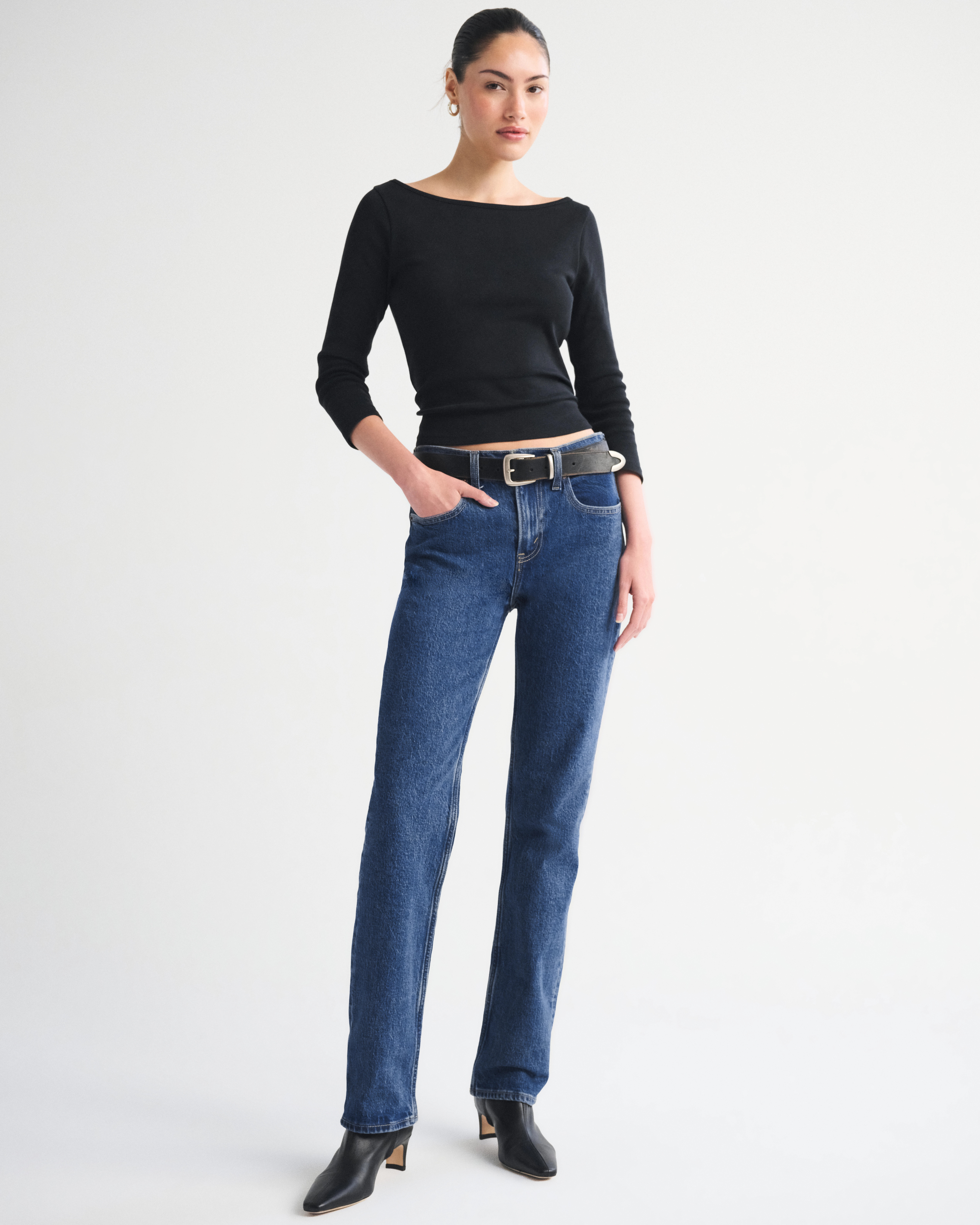 High Rise 90s Straight Jean | Abercrombie & Fitch (US)