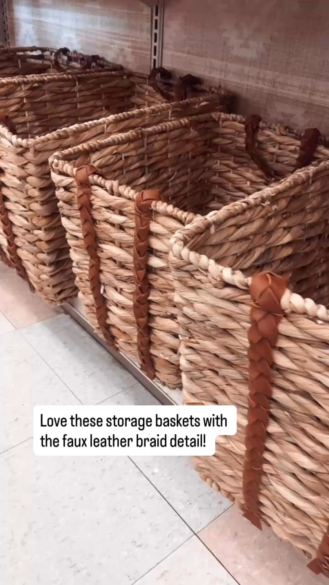 Natural woven Storage baskets with braided leather detail.  You can find these in the new western equestrian home decor section at Michael’s Stores. 

#horselover #neutraldecor #westerndecor 

#LTKHome #LTKSaleAlert #LTKKids