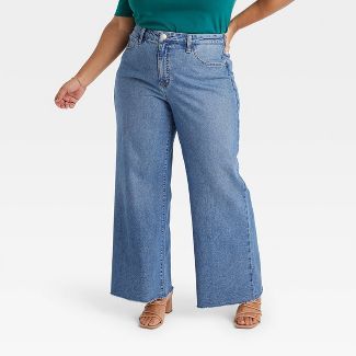 Women's High-Rise Wide Leg Jeans - Ava & Viv™ | Target