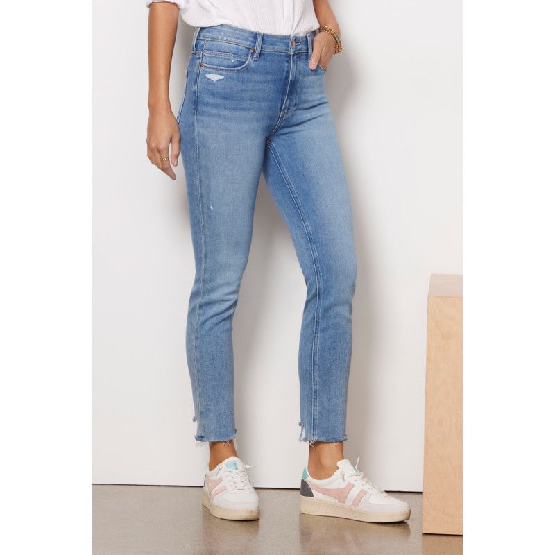 PAIGE Cindy High Rise Straight Jean | EVEREVE | Evereve