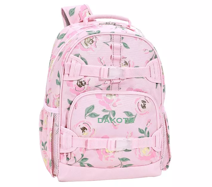 Mackenzie Pink Botanical Butterfly Backpacks