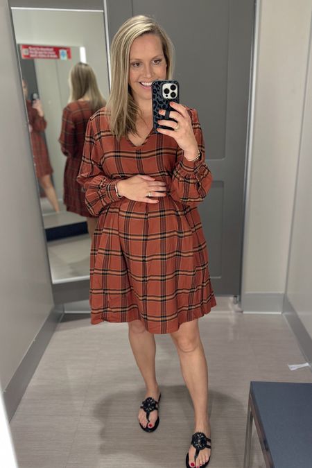 New fall dress from Target!! This is perfect for a casual day at work or will be perfect with boots when the weather gets a little cooler!  I’m 23 weeks pregnant and wear my pre-pregnancy size of small. 

Fall outfit, work outfit, teacher outfit, Target, Target style, fall dress, maternity 

#LTKSeasonal #LTKworkwear #LTKbump