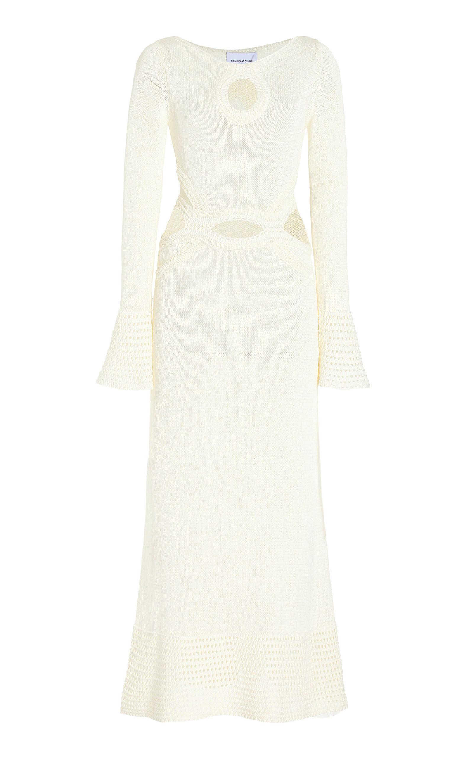 Significant Other - Women's Saoirse Cotton-Blend Cutout Midi Dress - White - US 6 - Moda Operandi | Moda Operandi (Global)