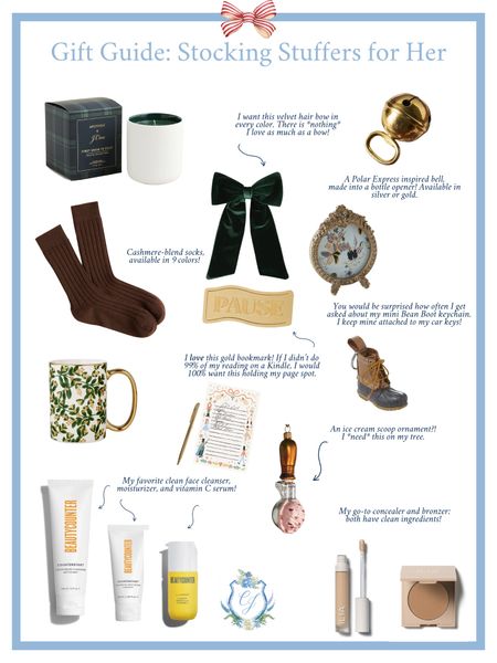 Gift Guide: Stocking Stuffers for Her 🎄🩰

Christmas Stocking, Velvet Bow, Cashmere Socks, Christmas Ornament, Gift Ideas, Stocking Stuffer 

#LTKGiftGuide