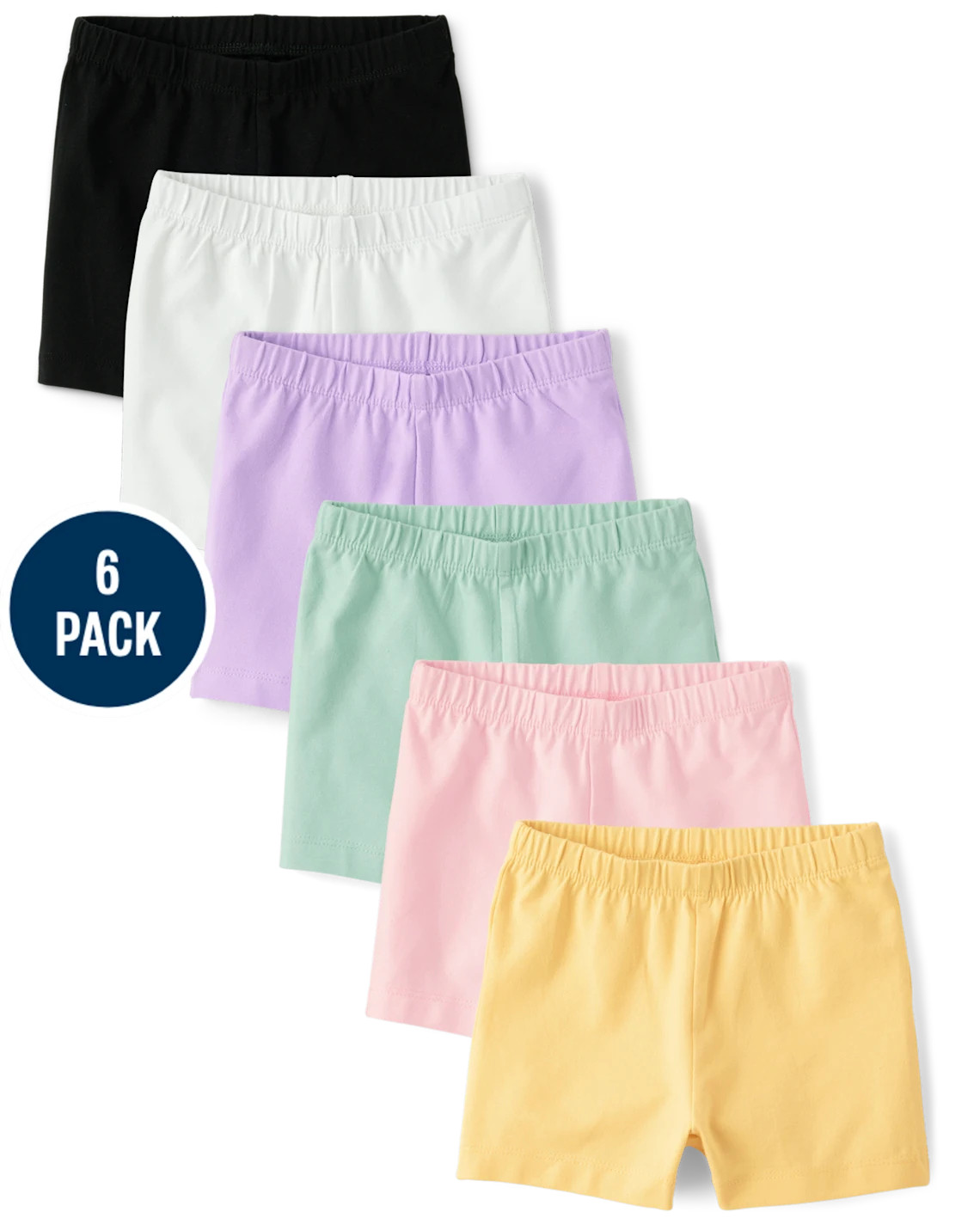 Toddler Girls Cartwheel Shorts 6-Pack - pink | The Children's Place
