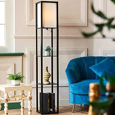 Vonluce Floor Lamp with Shelves  | Amazon (US)