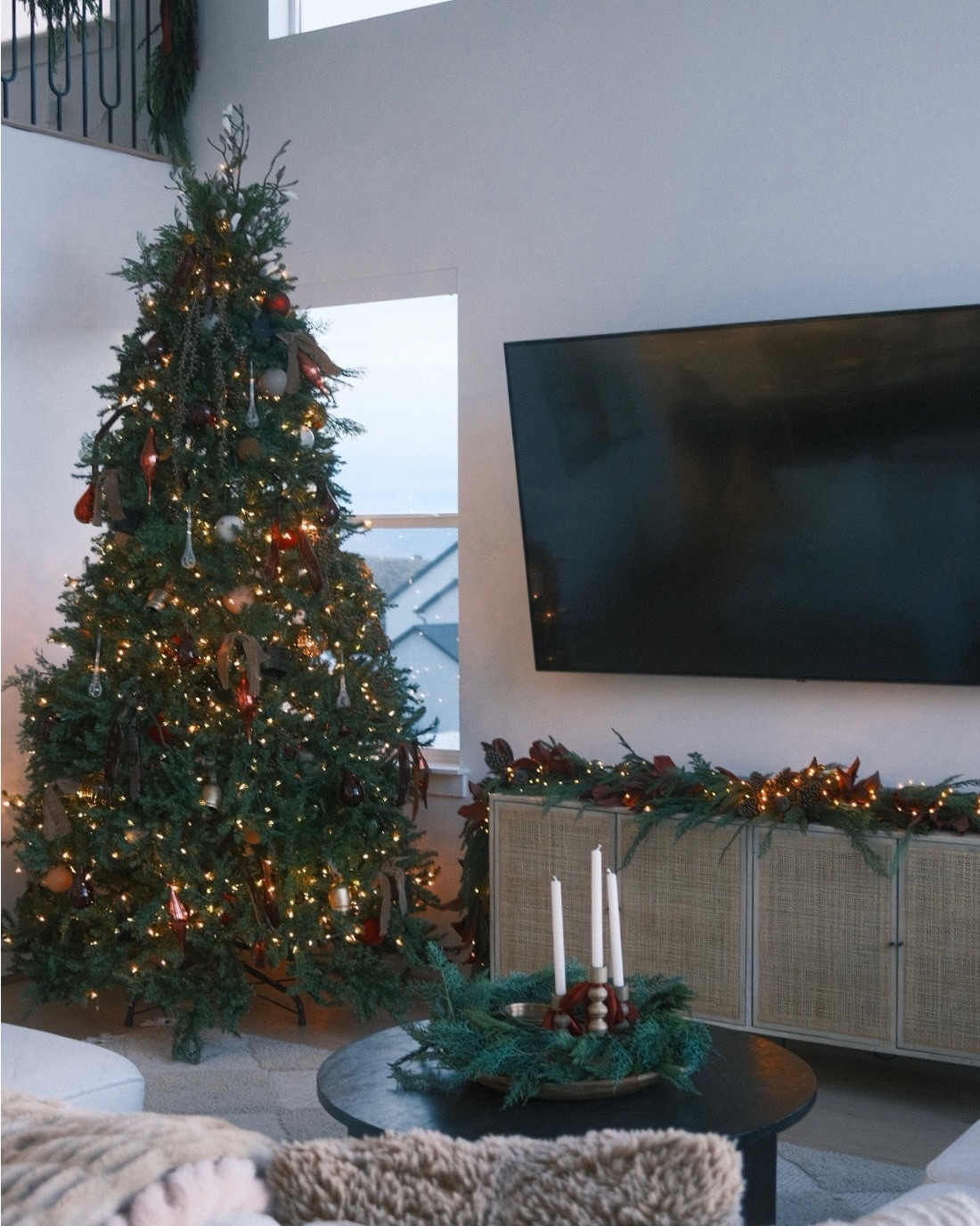 Christmas decor is in full swing! 🎄✨❤️ Loving how cozy this space feels with my favorite furniture pieces and all the beautiful accents from Gate House Style.

#LTKGiftGuide #LTKHoliday #LTKHome