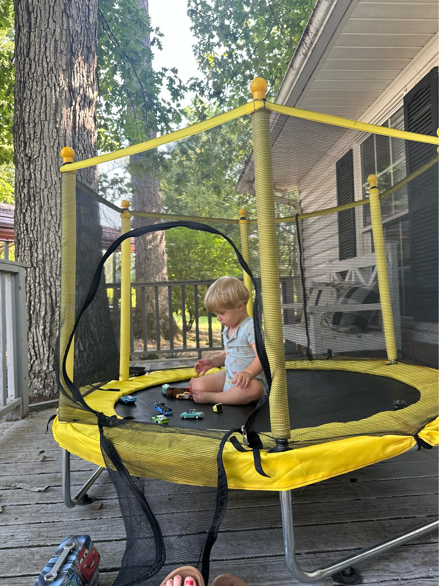 The BEST trampoline for toddlers and young kids! Good for kids up to 110lbs! Easy to move around and put together! Under $70 on Amazon!

#LTKActive #LTKKids #LTKFindsUnder100