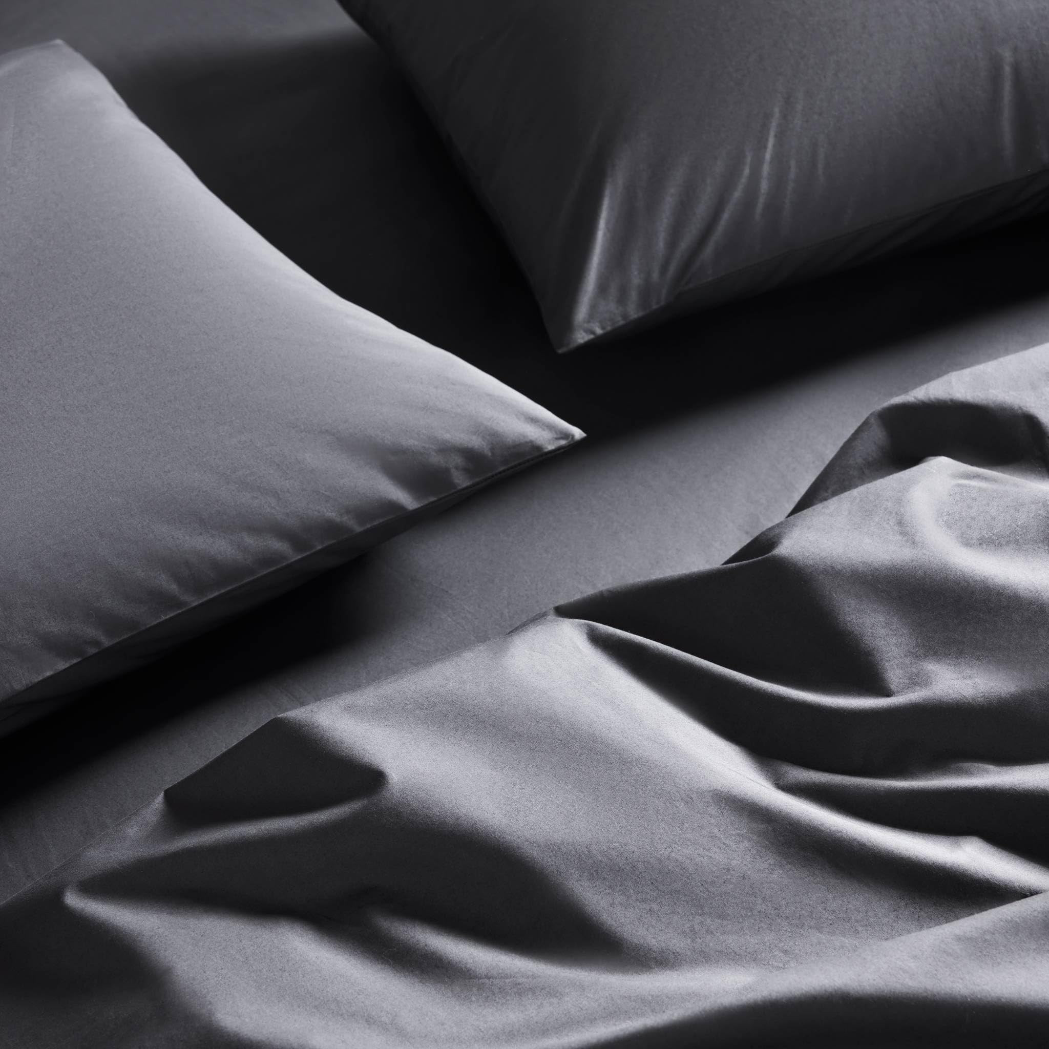 Brooklinen Luxury Percale Sheet Set - Slate Grey, Queen | Amazon (US)