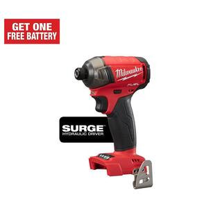 M18 FUEL SURGE 18V Lithium-Ion Brushless Cordless 1/4 in. Hex Impact Driver (Tool-Only) | The Home Depot