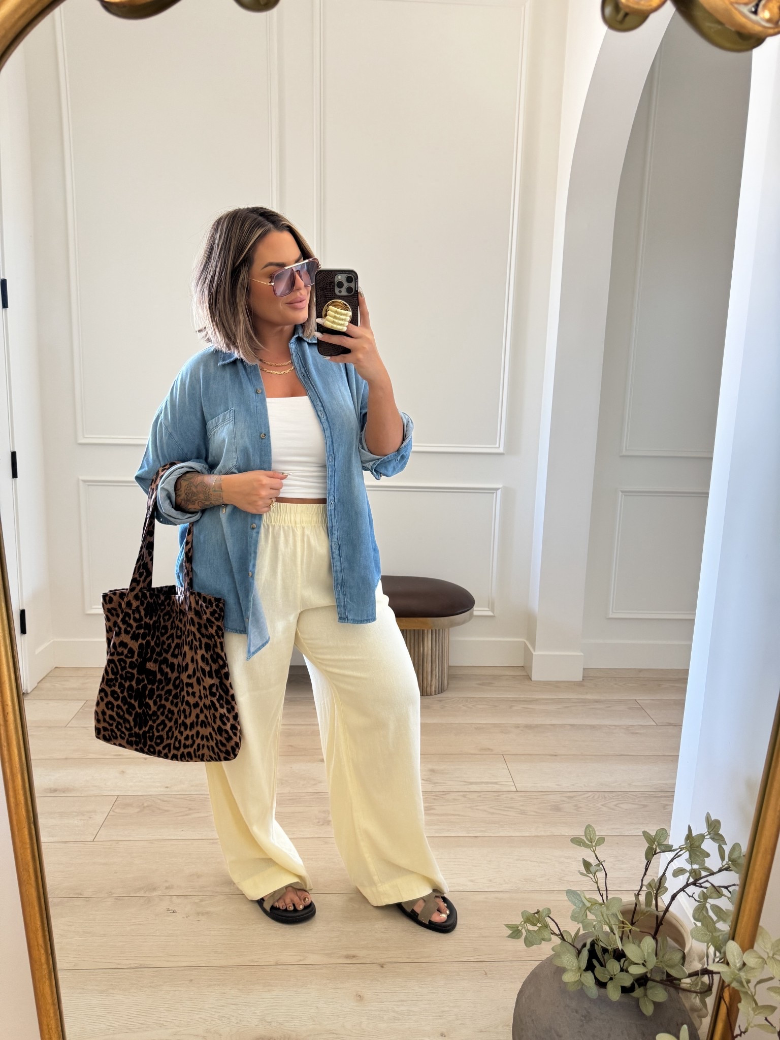 Top L 
Tube top L 
Pants L long 
#oldnavy #midsize 

#LTKSaleAlert #LTKMidsize #LTKootd