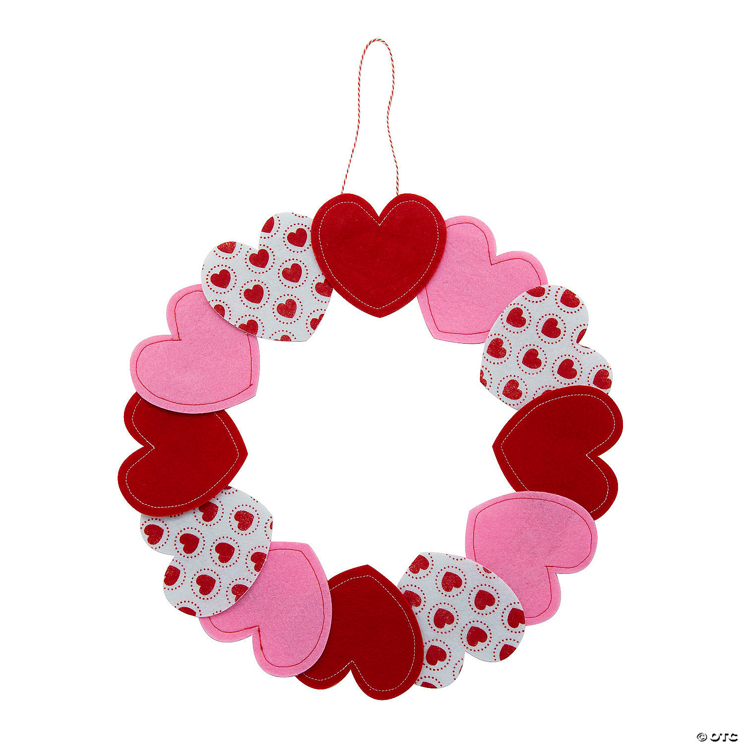 Felt Valentine Wreath Craft Kit | Oriental Trading Company