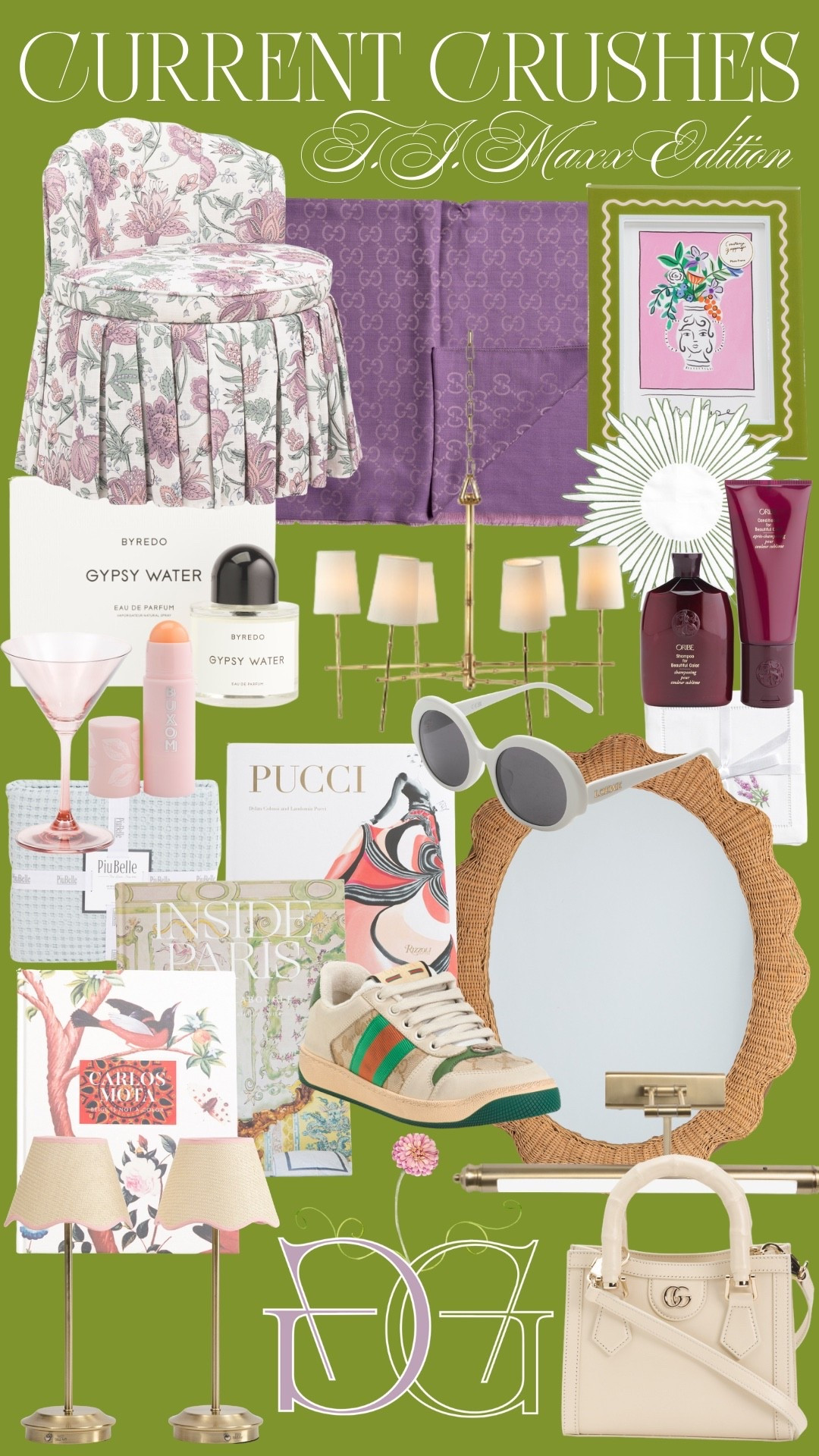 Current Crushes: T.J.Maxx Edition 💫 So many incredible designers from Gucci to Loewe to Oribe & more!! The prices are can’t be beat ❤️‍🔥

#LTKBeauty #LTKHome #LTKSaleAlert