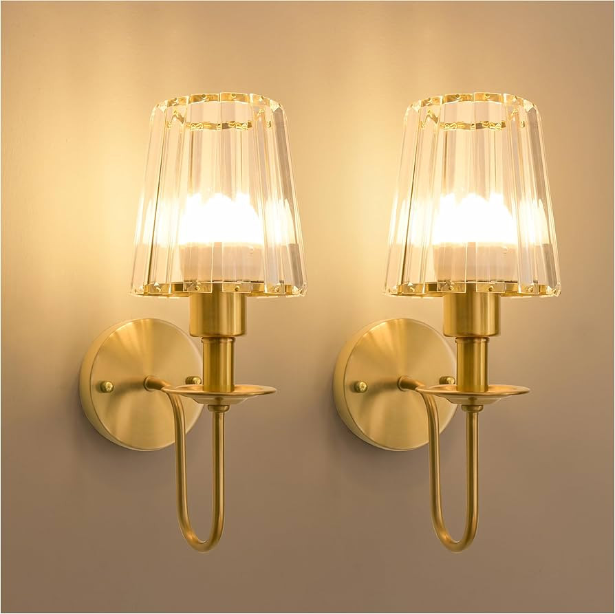 Battery Operated Wall Sconces set of Two,Wireless Wall Sconces with 5200 mAh Bulb and Remote,LED ... | Amazon (US)