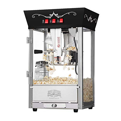 6092 Great Northern Popcorn Black Antique Style Popcorn Popper Machine, 8 Ounce | Amazon (US)